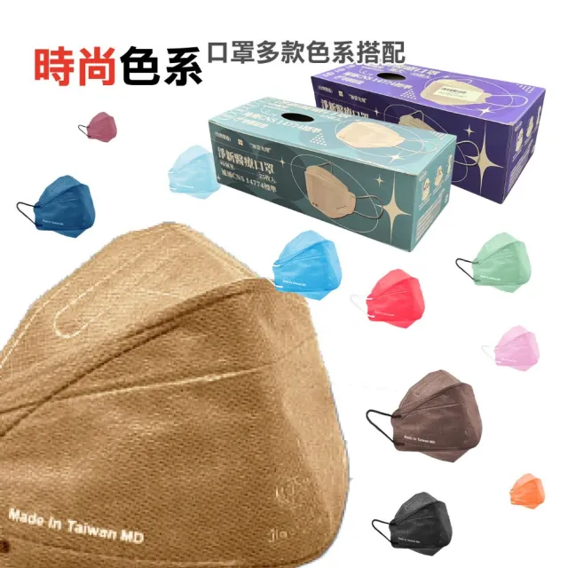【淨新】4D立體口罩4盒組(25入/盒)(成人/兒童/100入/四盒/醫療級/國家隊 防飛沫/灰塵)