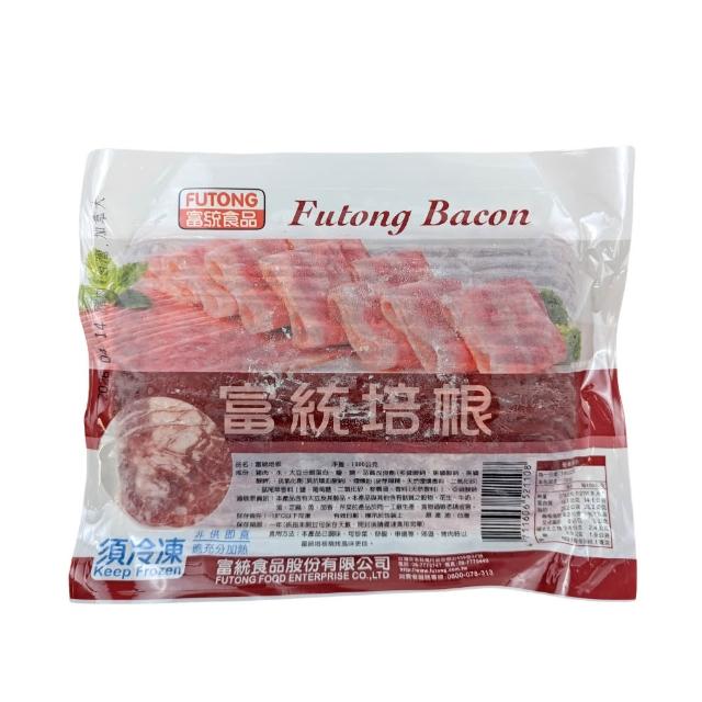 【富統食品】培根片家庭號(2包組_1000g/包)