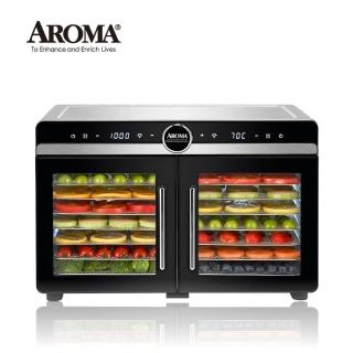 【AROMA】雙腔獨立控溫款 紫外線十六層溫控乾果機 AFD-825PU(低溫烘乾、自動降溫、蔬果乾、寵物鮮食)
