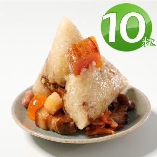 【華得水產】東港古早味烏魚子幹貝粽10粒組(180g/粒)