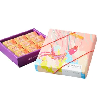 【和生御品】綜合綠豆黃禮盒*1盒(原味3入+紅豆3入+芝麻3入/盒;附贈提袋;CAT)_年菜 年節禮盒