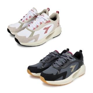【DIADORA】時尚彈力運動鞋 31727白粉/31728灰金(E楦頭 增高 透氣 康特杯 驅動中底 棉鞋墊 耐磨大底)