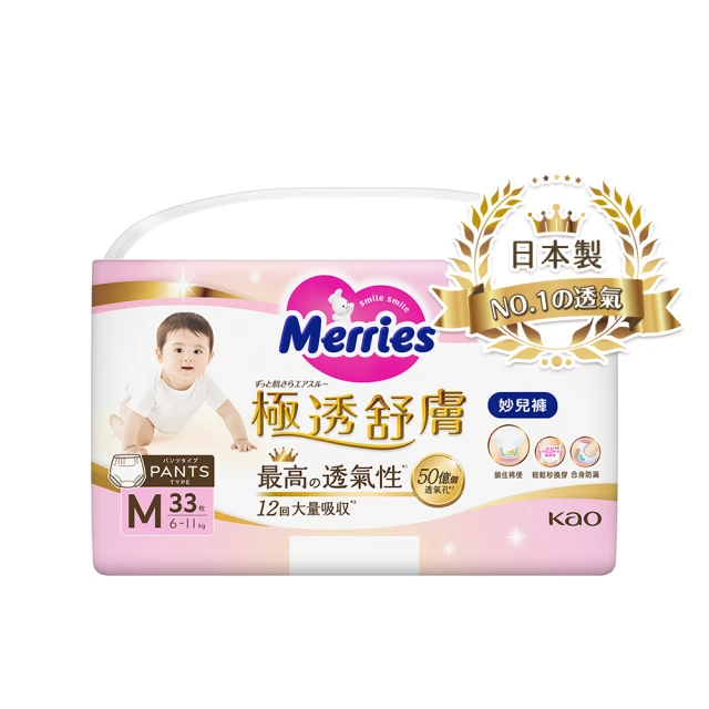 【妙而舒】極透舒膚妙兒褲 M-XL箱購(M33片x6包/L27片x6包/XL24片x6包)