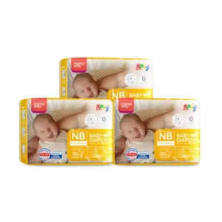 【mamaway 媽媽餵】紙尿褲/黏貼式 NBx32片 3包(嬰兒尿布/寶寶黏貼式尿褲)