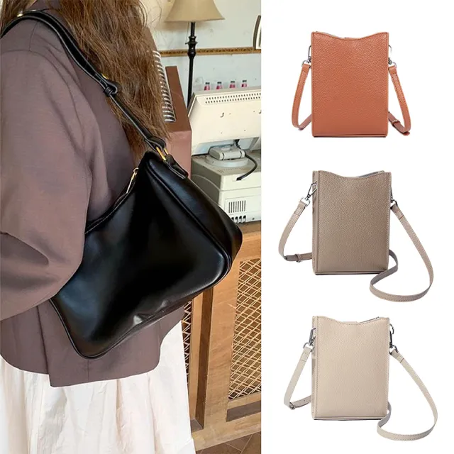 【MoonDy】真皮包包 奶茶色包包 斜背包 大容量斜背包 通勤包 黑色包包 牛皮包包 女生禮物