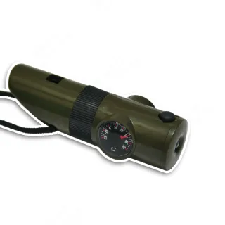 【DIBOTE 迪伯特】5in1 戶外求生手鏈 哨子/打火石/傘繩/指南針/刀片(2入)