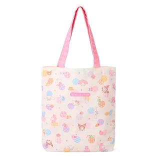 【SANRIO 三麗鷗】粉彩和風系列 直式手提袋 托特包 三麗鷗家族