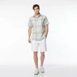 【NAUTICA】官方旗艦 男裝 淡雅格調棉質短袖襯衫(米色)