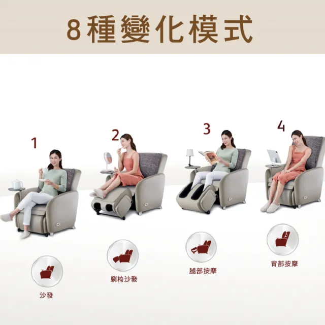 【OSIM】沙發小天后Plus OS-8211P(AI按摩椅/按摩沙發/單人沙發/電動沙發)