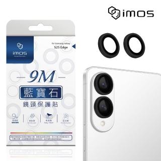 【iMos】Samsung Galaxy S25 Edge 藍寶石鏡頭保護貼-兩顆(黑色)
