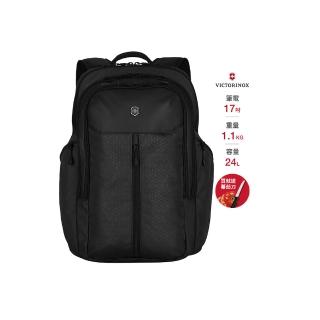 【VICTORINOX 瑞士維氏】Altmont Original 17吋 電腦筆電後揹包(黑 606730)