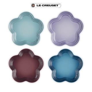 【Le Creuset】瓷器花型盤 19 cm(藍鈴紫/海洋之花 2色選1)