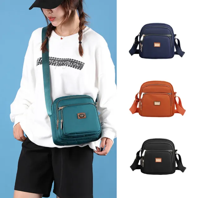 【MoonDy】斜背水餃包 斜背包 水餃包 hobo包 尼龍包 黑色斜背包 月亮包 單肩包女 白色包包