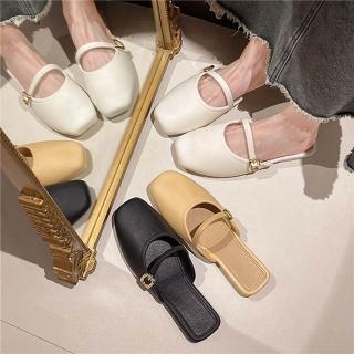 【K.W.】新品頂極俐落夏日上班出遊必備淑女鞋平底涼鞋(休閒鞋 涼鞋 娃娃鞋 低跟鞋 瑪莉珍)