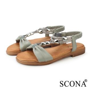 【SCONA 蘇格南】時尚度假風涼鞋(藍色 31277-1)