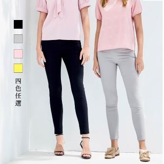 【MYSHEROS 蜜雪兒】VITA 網路獨家商品 涼感彈性造型長褲 鬆緊腰頭(四色任選)