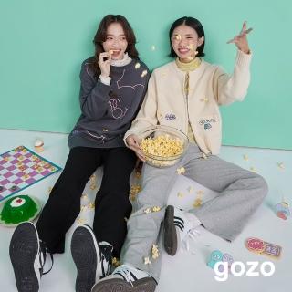 【gozo】gozoxKINGJUN&Ada雙拉鍊毛衣外套(兩色)