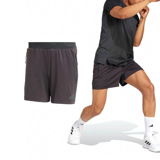 【adidas 愛迪達】AIRChill Shorts 男款 黑色 三葉草 愛迪達 涼感 運動 休閒 短褲 JI8193