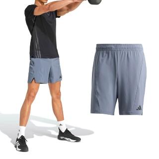 【adidas 愛迪達】D4T Short 男款 灰色 三葉草 愛迪達 吸濕 排汗 彈性 運動 休閒 短褲 JI8136