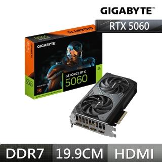 【GIGABYTE 技嘉】GeForce RTX 5060 WINDFORCE 8G 顯示卡(GV-N5060WF2-8GD)