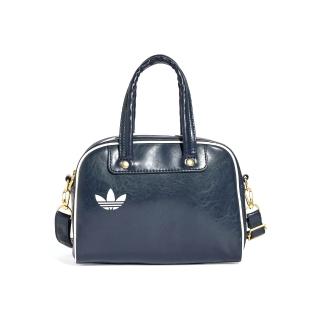 【adidas 愛迪達】MINI BOWLING 黑色 小包 運動小包 隨身小包 三葉草 側揹包 斜揹包 JC8307