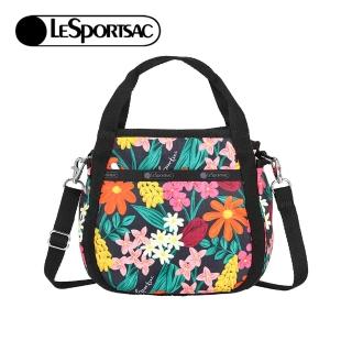【Lesportsac】2025夏季新品 Small Jenni 斜背手提兩用包/繽紛花園(8056)
