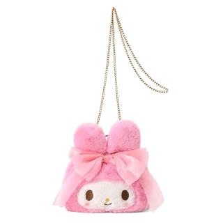 【SANRIO 三麗鷗】美樂蒂50th系列 絨毛造型斜揹包