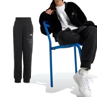 【adidas 愛迪達】JG GLM PANT 大童 黑色 舒適 運動 休閒 長褲 IV9430