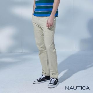 【NAUTICA】官方旗艦 男裝 COOLMAX都會休閒長褲(卡其色)