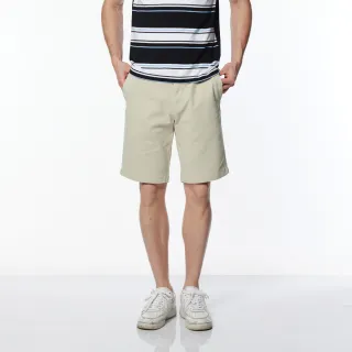 【NAUTICA】官方旗艦 男裝 舒適素面百搭休閒短褲(卡其色)