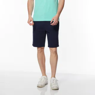 【NAUTICA】官方旗艦 男裝 舒適素面百搭休閒短褲(藍色)