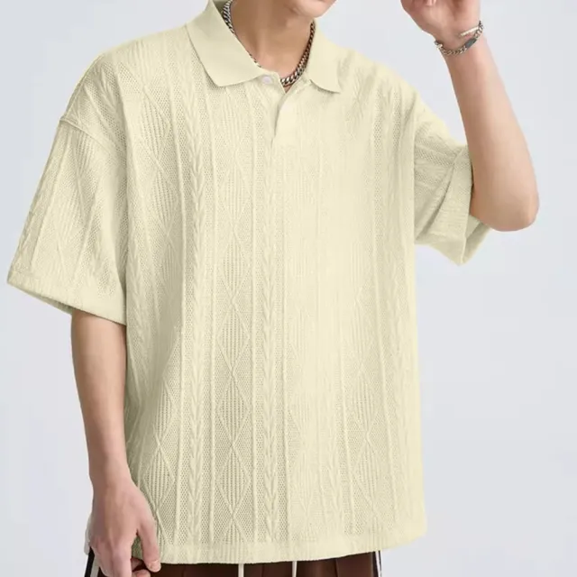 【巴黎精品】男短袖上衣男裝襯衫男短袖T恤吸濕排汗POLO衫男襯衫(渡假休閒出遊約會男裝n1jm4)