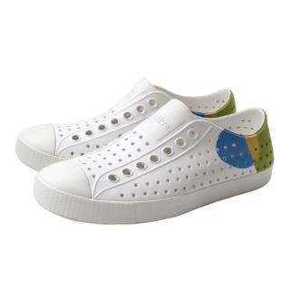 【Native Shoes】native JEFFERSON WANDERFOAM BLOCK 洞洞鞋 休閒鞋 中性款 白/藍綠 F0000232-9250 no477