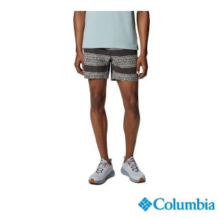 【Columbia 哥倫比亞】男款-男防曬UPF50防潑短褲-復古印花(UFM31730FO/JS)