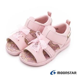 【MOONSTAR 月星】赤子心後穩定涼鞋-中小童段(CRC23814粉)