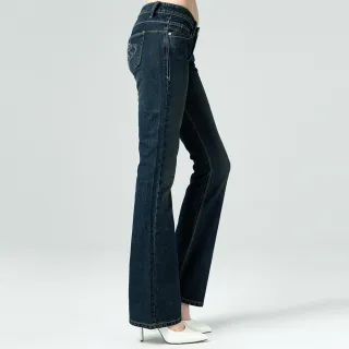 【BLUE WAY】女裝 心型袋花合身低腰丹寧 靴型褲-ET BOiTE箱子