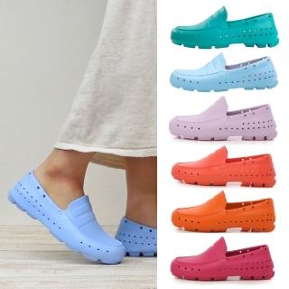 【PONIC&Co.】美國加州 ALEX 防水輕量洞洞樂福鞋 雨鞋 男女 平底素面懶人鞋 休閒鞋 環保膠鞋 紳士鞋 多色
