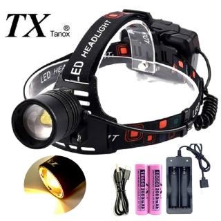 【TX 特林】XHP50 LED高亮度伸縮變焦黃光頭燈(HD-2025YW-P50)