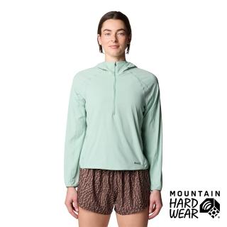 【Mountain Hardwear】Sunshield™ Hoody 防曬輕量連帽半拉上衣 女款 礦泉綠 #2110511