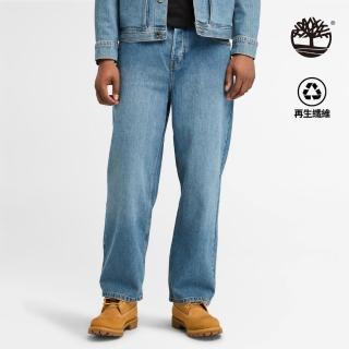 【Timberland 官方旗艦】男款靛藍色天絲牛仔休閒褲(A5TNFEJW)