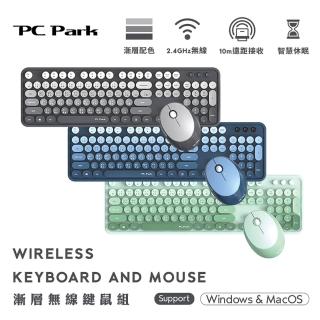 【PC Park】D600 復古打字機設計 無線鍵鼠組 東青綠/冷凜藍/夜紗灰(鍵盤)