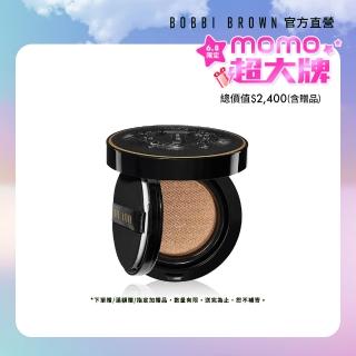 【Bobbi Brown 芭比波朗】霧光持久氣墊粉餅(SPF40 PA+++/柔霧小黑盒/持妝/遮瑕/控油/粉底)