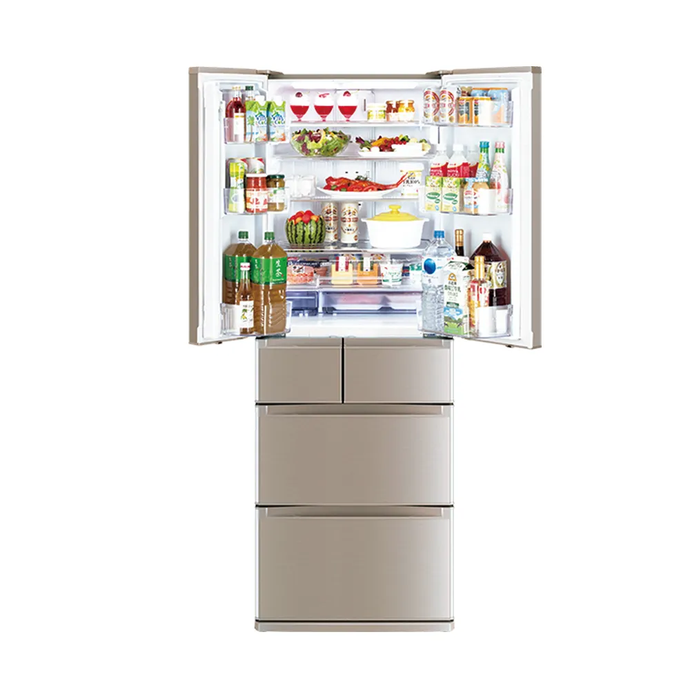 MITSUBISHI 三菱】525L日製一級能效變頻六門冰箱(MR-JX53C-N-C2 玫瑰金