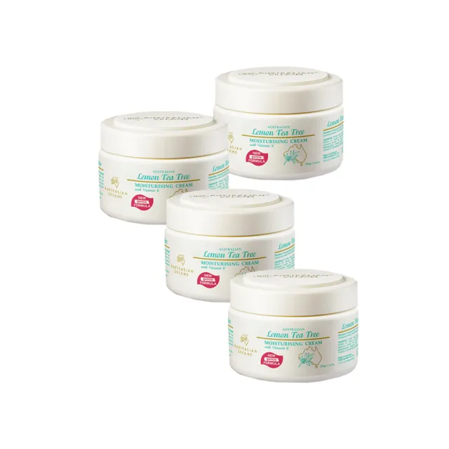 【澳洲G&M】檸檬茶樹潤膚霜含維他命E(250g/罐 4入組)