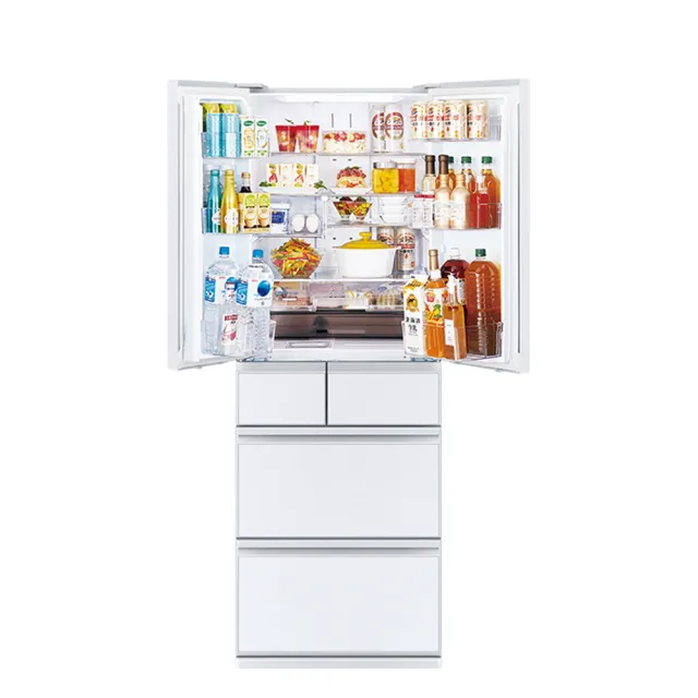 【MITSUBISHI 三菱電機】543L日製玻璃鏡面變頻六門冰箱(MR-WZ54K-W-C 星光白)