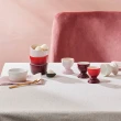 【Le Creuset】瓷器小烤皿100ml-4入組(醇酒紅/櫻桃紅/貝殼粉/蛋白霜)