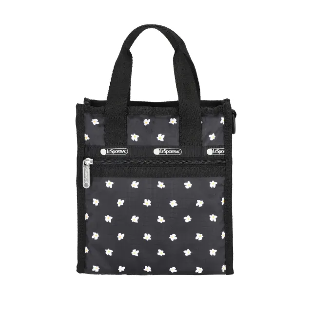【Lesportsac】MINI N/S TOTE 迷你方型托特包 隨身小包 手提袋 送禮 禮物 推薦 女包(俏皮小雛菊)
