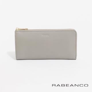 【RABEANCO】迷時尚系列L型拉鍊長夾(冷灰)