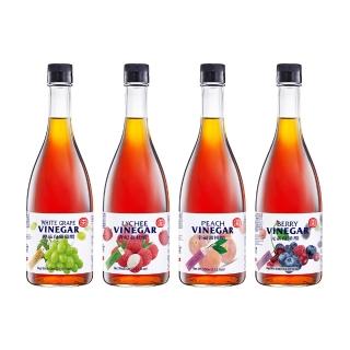【ShouChan 十全】濃縮果醋600mlX1瓶任選(御品白葡萄醋/貴妃荔枝醋/幸福蜜桃醋/元素莓果醋)