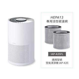 【IRIS】2入組 空氣清淨機濾網 IAP-A35FL(適用IAP-A35 活性碳濾網)
